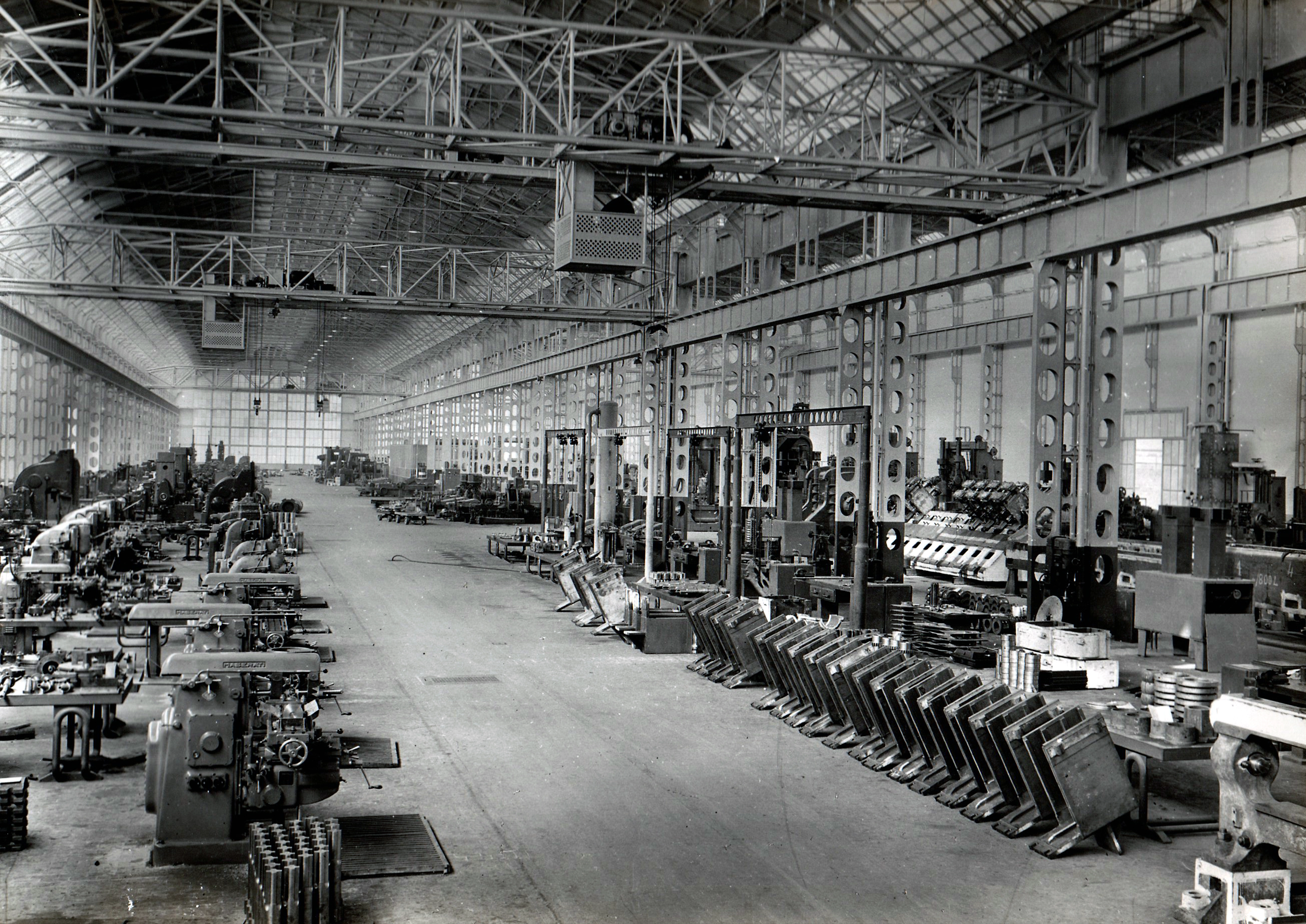 Mechanical Division, Innocenti Works – Maserati lathes and general machining, late 1940s