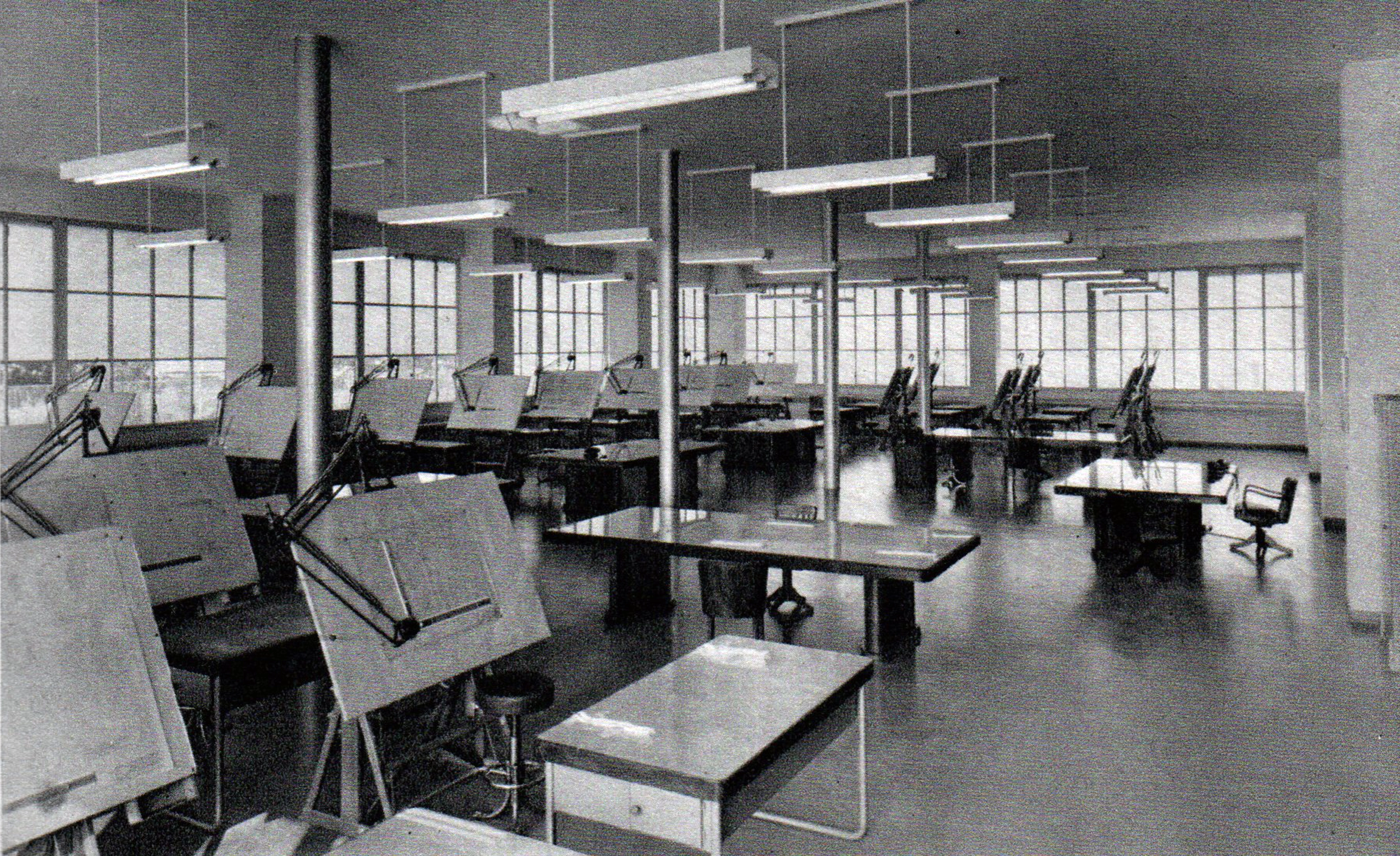 Drawing room inside the Centro Studi at the Innocenti Works