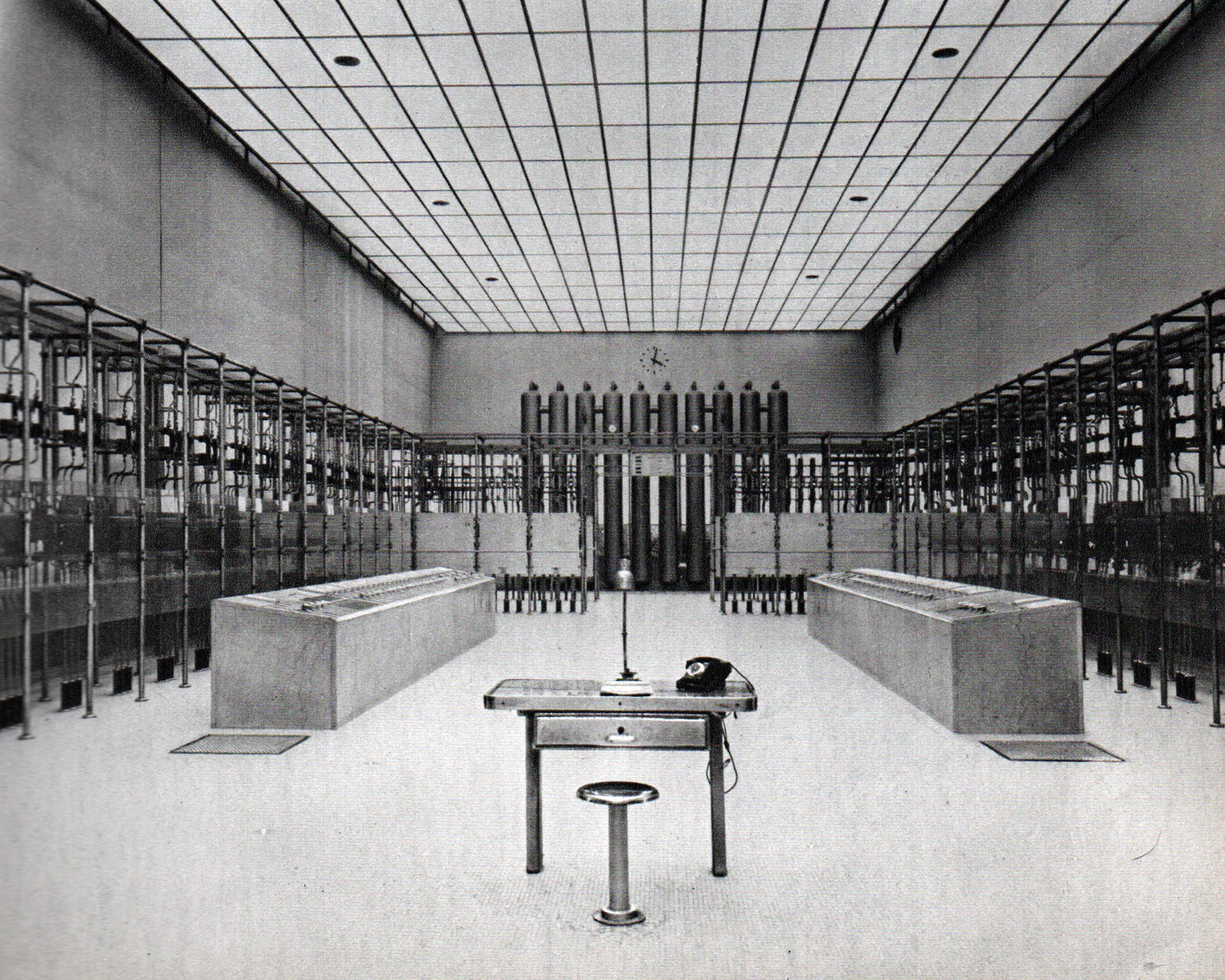 Substation control room for the Innocenti Works power distribution