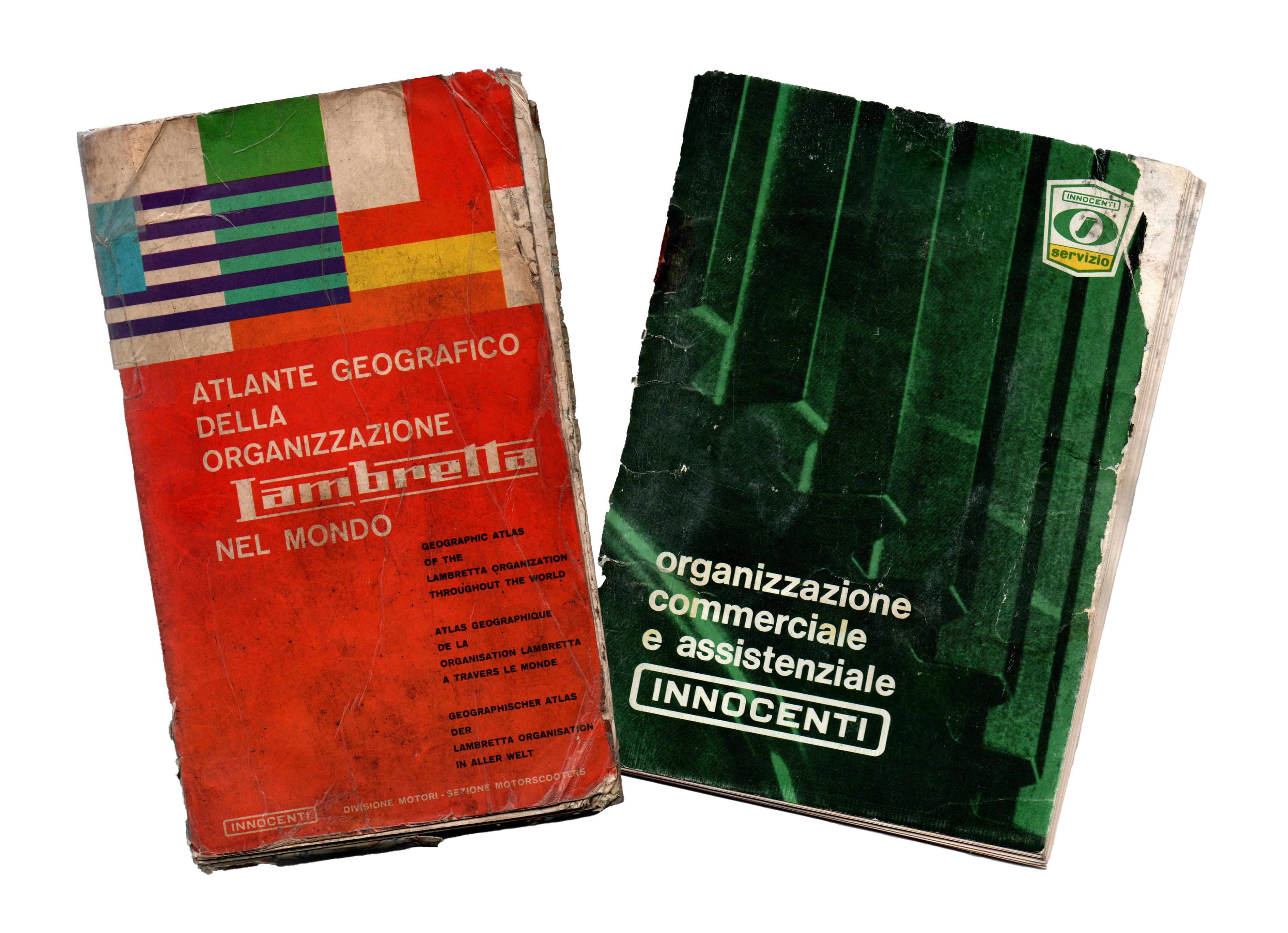 Atlante Geografico della Organizzazione Lambretta and Innocenti commercial organisation booklet