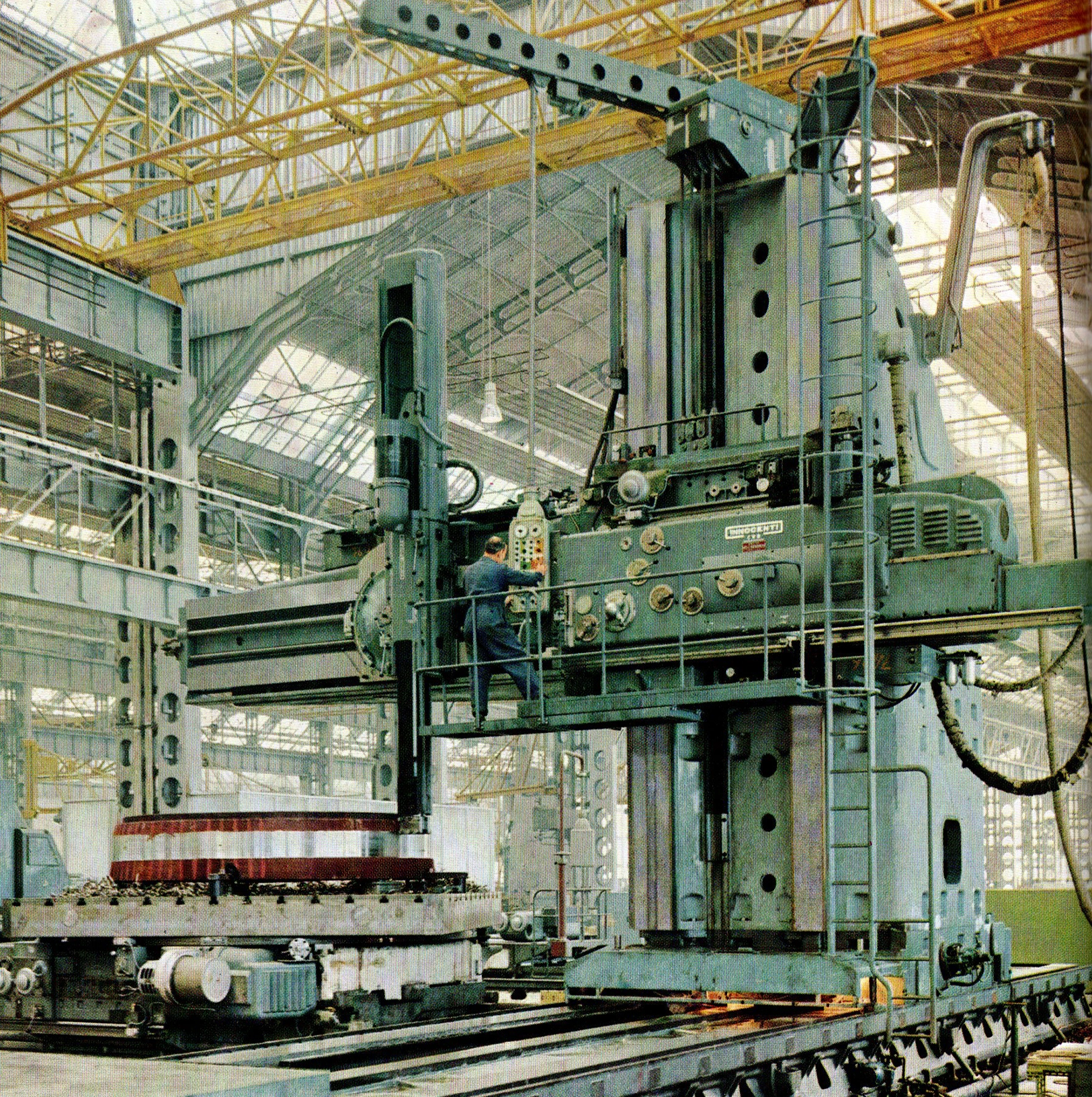 Innocenti-built horizontal boring and milling machine in the Mechanical Division at Lambrate