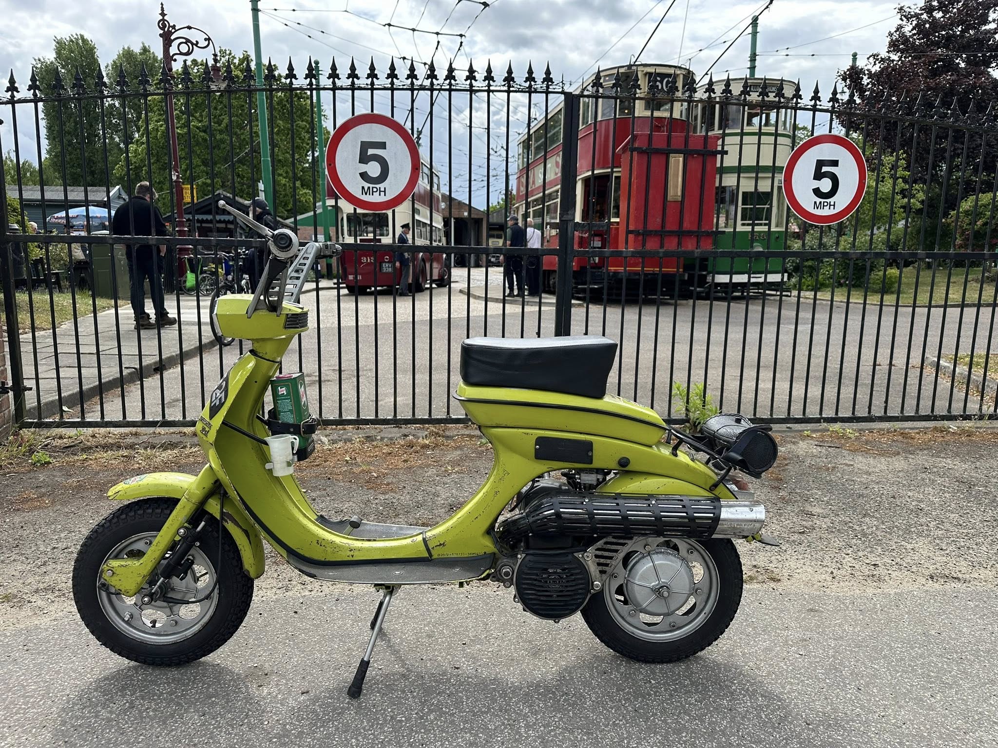 Andy Horne at the East Anglia Transport Museum during the 2025 100 Landmark Challenge